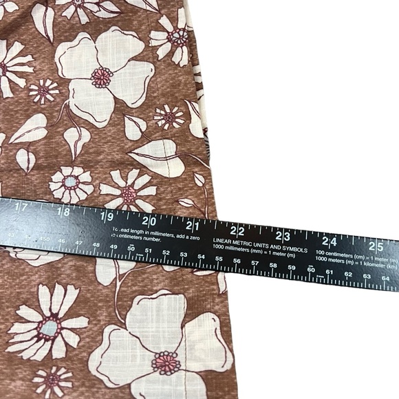 Free People Miss Daisy print balloon sleeve boho top SZ S - Picture 6 of 9